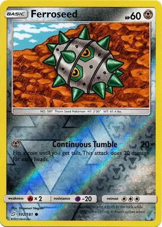 Team Up Ferroseed #102/181 reverse holo